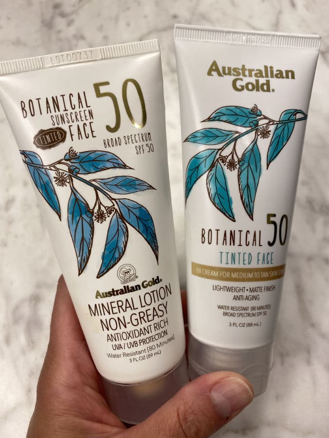 Australian Gold Botanical SPF 50 Tinted Face Sunscreen Lotion - Medium to Tan review photo by DanielleSkin27
