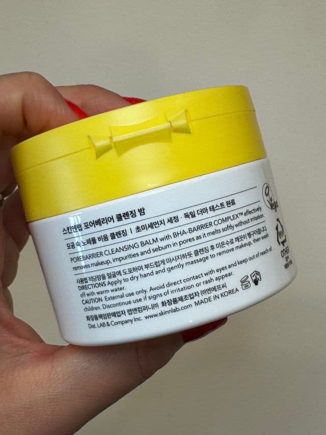 SKIN&LAB Porebarrier Cleansing Balm review photo by DanielleSkin27