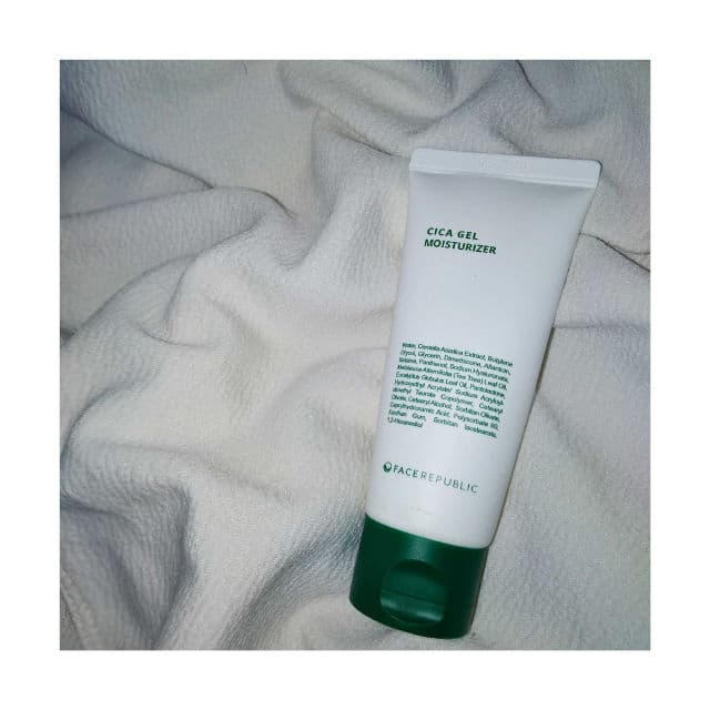 Face Republic Cica Gel Moisturizer review photo by QSFUDI