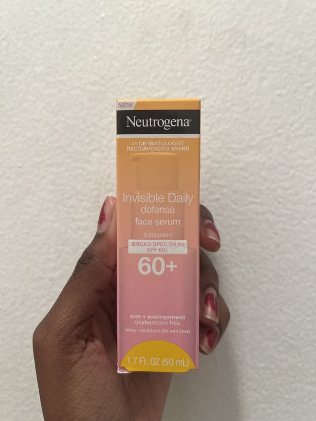 Neutrogena Invisible Daily Defense Hydrating Face Serum SPF 60+ review photo by beachyglows