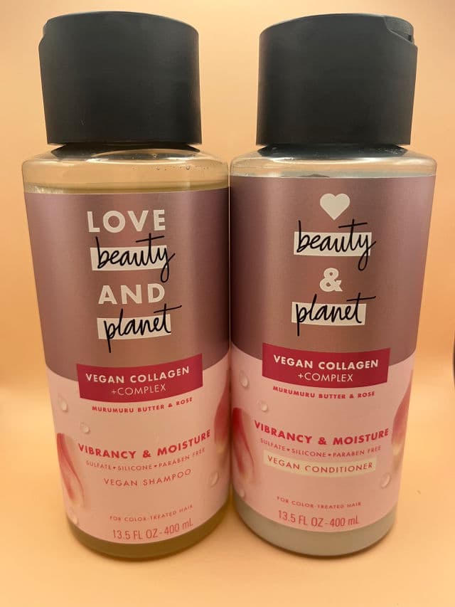Love Beauty and Planet Vegan Collagen + Complex Vibrancy & Moisture Conditioner with Murumuru Butter & Rose review photo by Poopikki