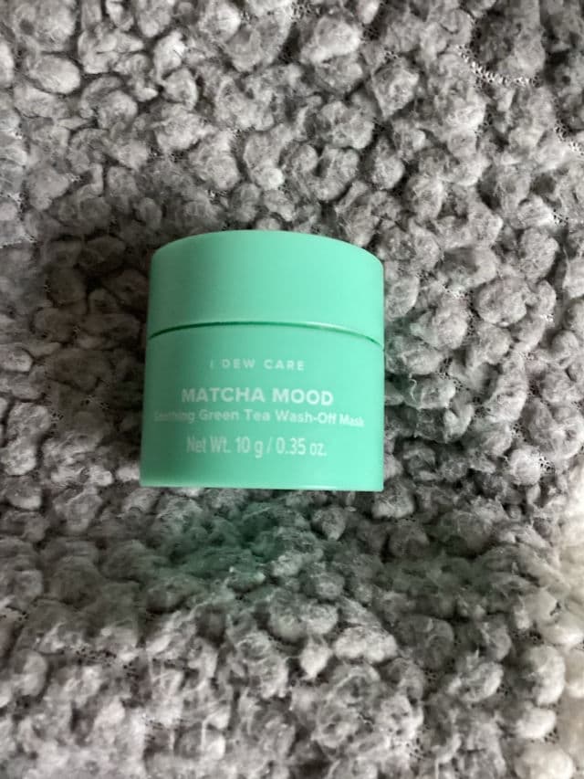 I Dew Care Matcha Mood Soothing Green Tea Wash-Off Mask review photo by strawbs