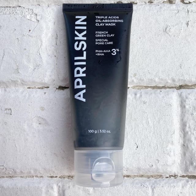 APRIL SKIN Triple Acids Oil Absorbing Clay Mask review photo by hoarderbeauty