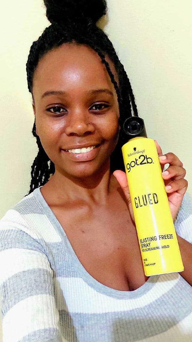 Schwarzkopf Got2b Glued Blasting Freeze Hairspray review photo by Tamika