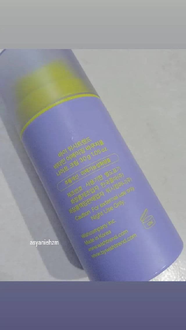 By WISHTREND Vitamin A-mazing Bakuchiol Night Cream review photo by asyanie