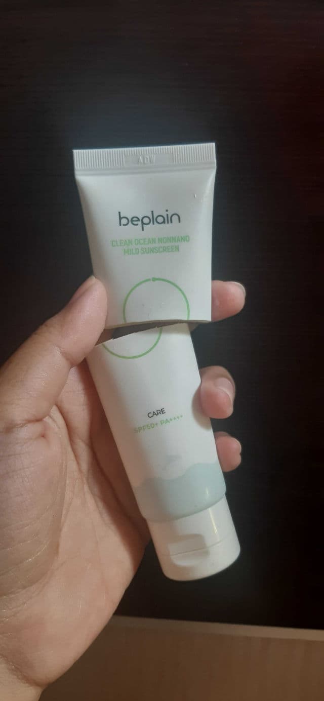 Beplain Clean Ocean Non-Nano Mild Sunscreen SPF50+ PA++++ review photo by Noohee