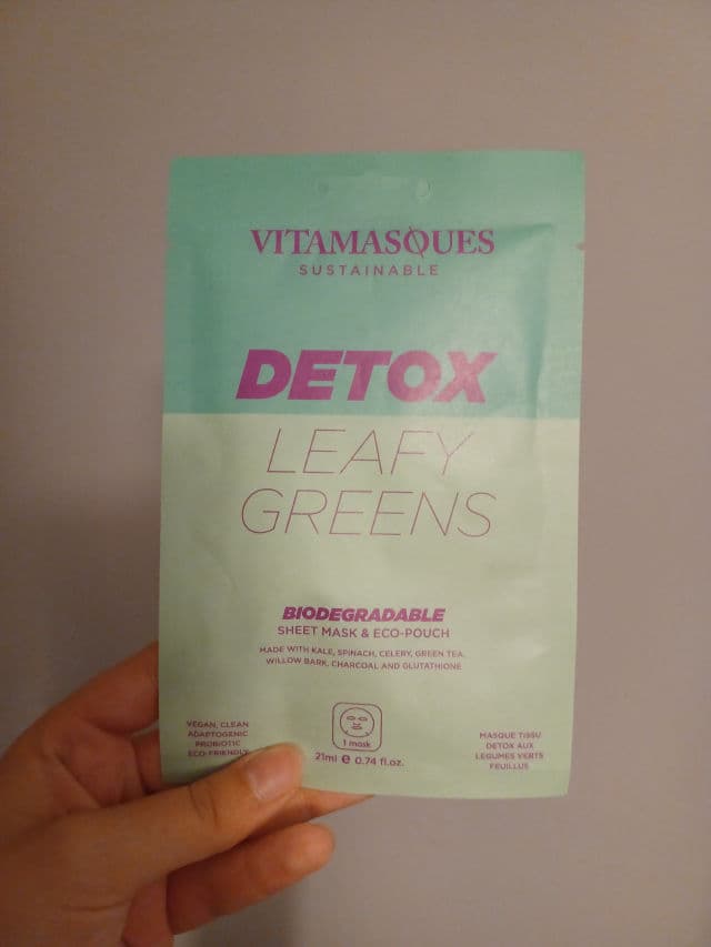 Vitamasques Detox Leafy Greens Biodegradable Sheet Mask review photo by AzureLily