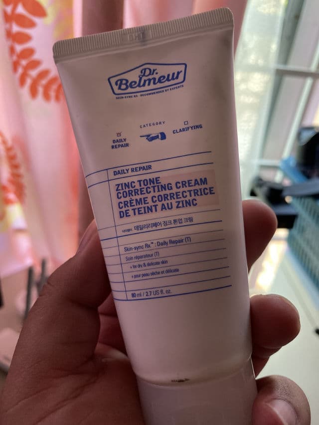 Dr.Belmeur Daily Repair Zinc Tone Correcting Cream review photo by Bazz