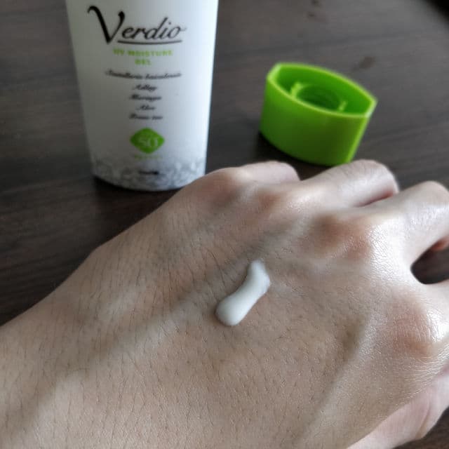 Verdio UV Moisture Gel SPF50+ PA++++ review photo by Cedric