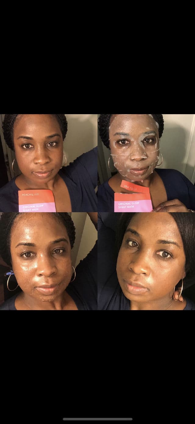 Peach & Lily ORIGINAL GLOW SHEET MASK review photo by Georgialion47