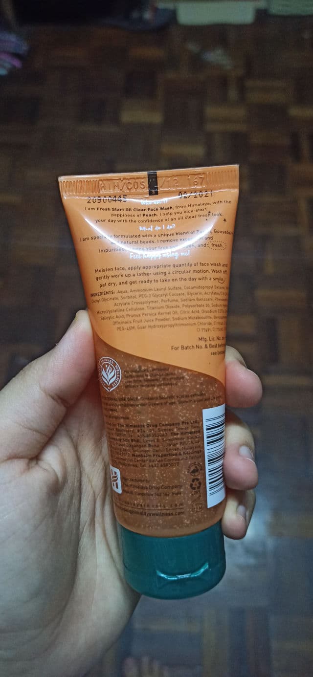 Himalaya Fresh Start Oil Clear Face Wash - Peach review photo by Miss_LunaYee