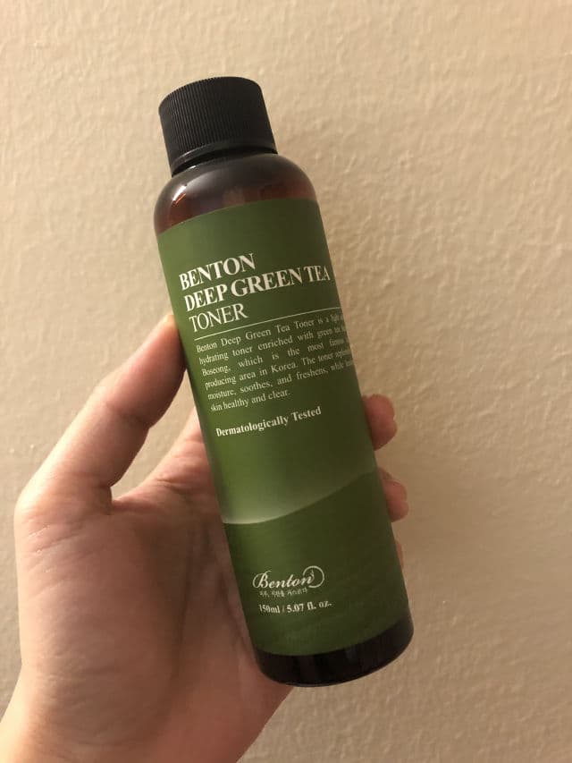 BENTON Deep Green Tea Toner review photo by Newtoskincare