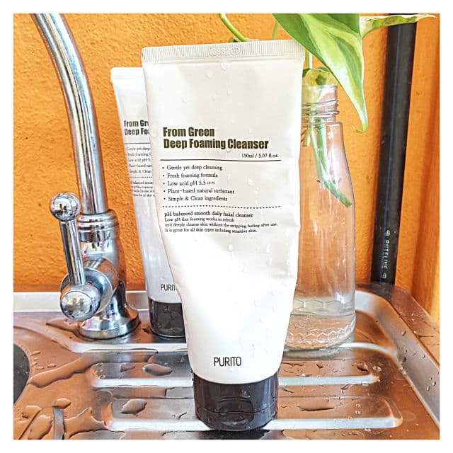 PURITO Green Deep Foaming Cleanser review photo by whenfarhanareviews