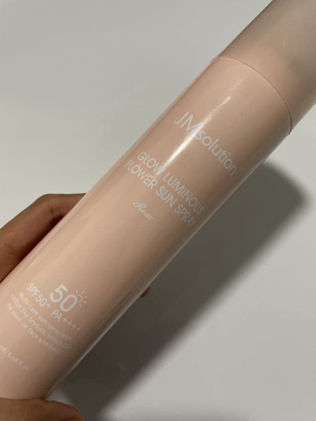 JMsolution Glow Luminous Flower Sun Spray Rose SPF 50+ PA+++ review photo by Ruthieandskincare