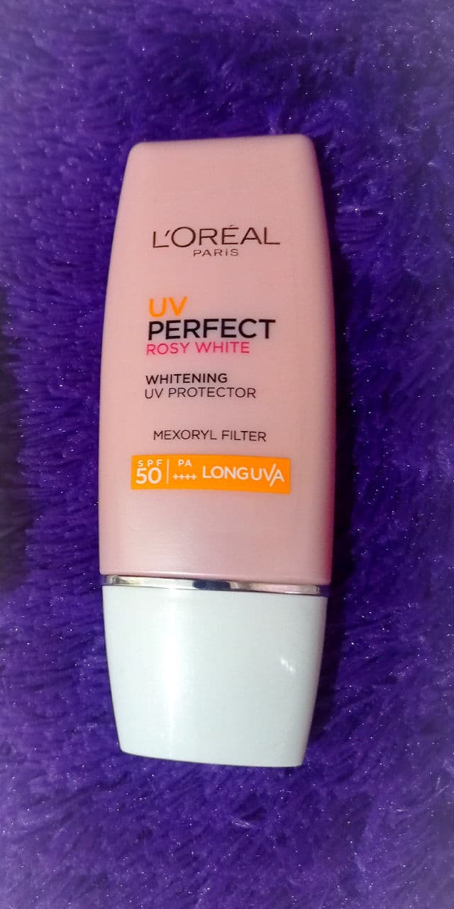 L'Oreal Paris UV Perfect Rosy White SPF50+ PA++++ review photo by SellaWulandari