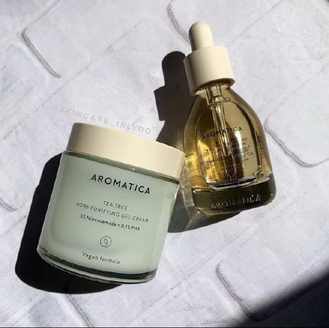 Aromatica Tea Tree Pore Purifying Gel Cream 5% Niacinamide + 0.1% PHA review photo by Skincareirlydo