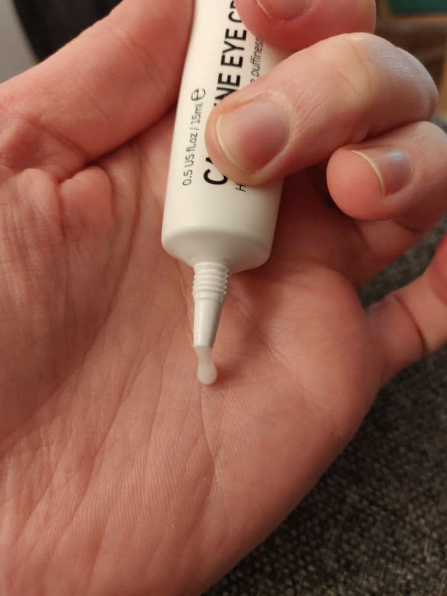 The Inkey List Caffeine Eye Cream review photo by Skincarekitten