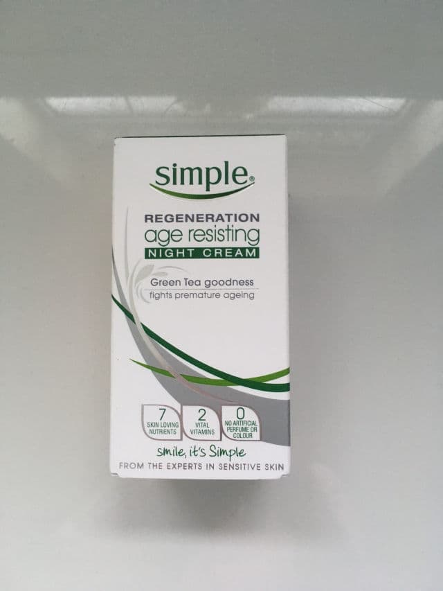 Simple Regeneration Age Resisting Night Cream review photo by abilz