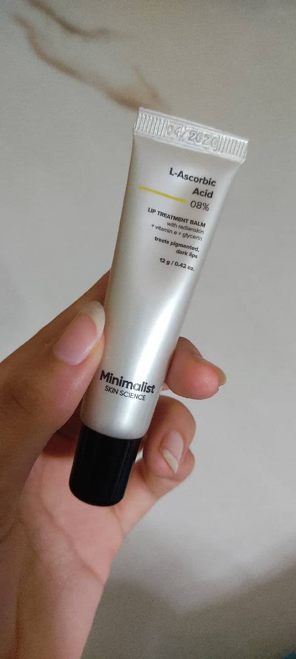 Minimalist L-Ascorbic Acid 08% Lip Treatment Balm review photo by Tikki