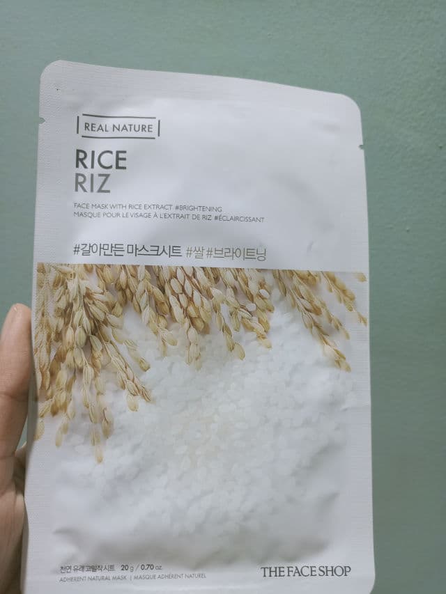 THE FACE SHOP Real Nature Face Mask Rice review photo by canvas28