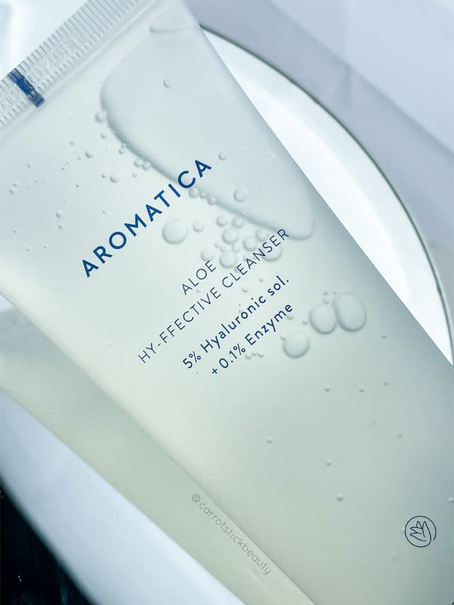 Aromatica Aloe Hy-ffective Cleanser review photo by carrotstickbeauty