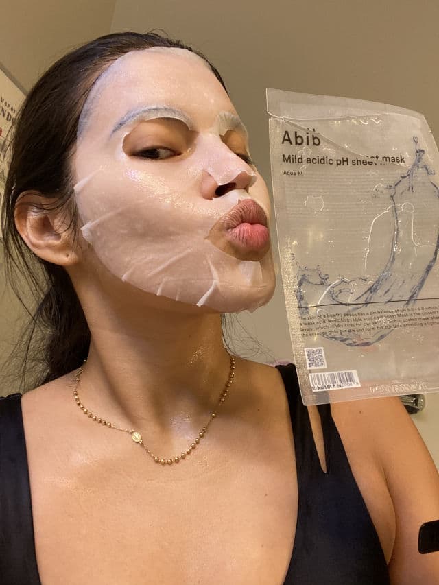 Abib Mild Acidic pH Sheet Mask Aqua Fit review photo by CindyCuidaTuPiel