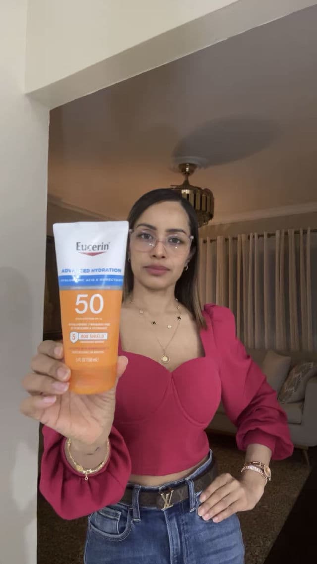 Eucerin Face Sun Creme Sensitive Protect SPF 50+ review photo by Itsmayelin