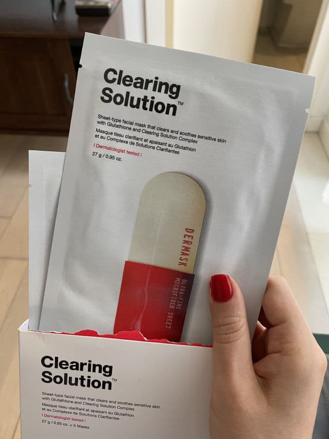 Dr. Jart+ Dermask Clearing Solution Ultra-Fine Microfiber Sheet Mask review photo by nurg