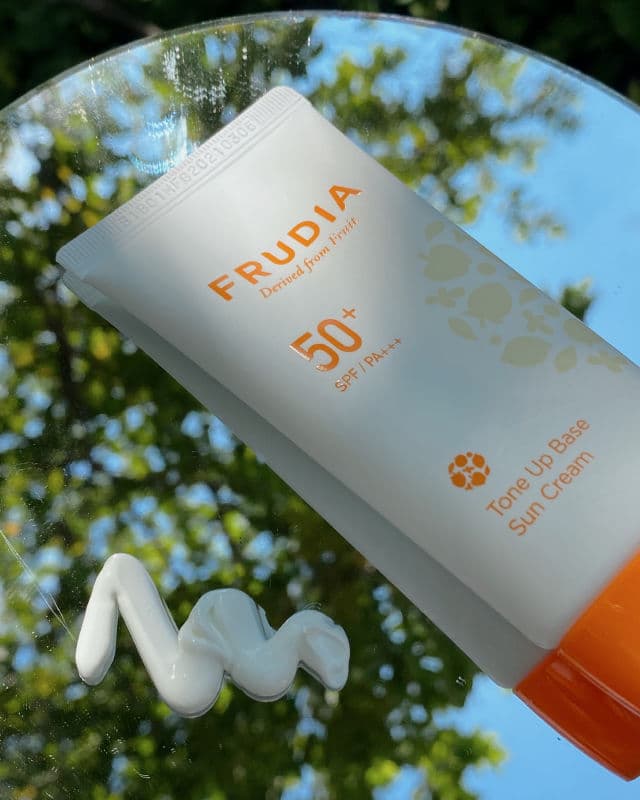 Frudia Tone Up Base Sun Cream SPF50+ PA+++ review photo by occasionallyskincare