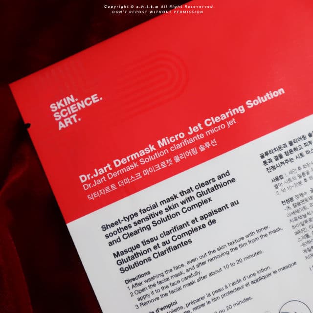 Dr. Jart+ Dermask Clearing Solution Ultra-Fine Microfiber Sheet Mask review photo by shita