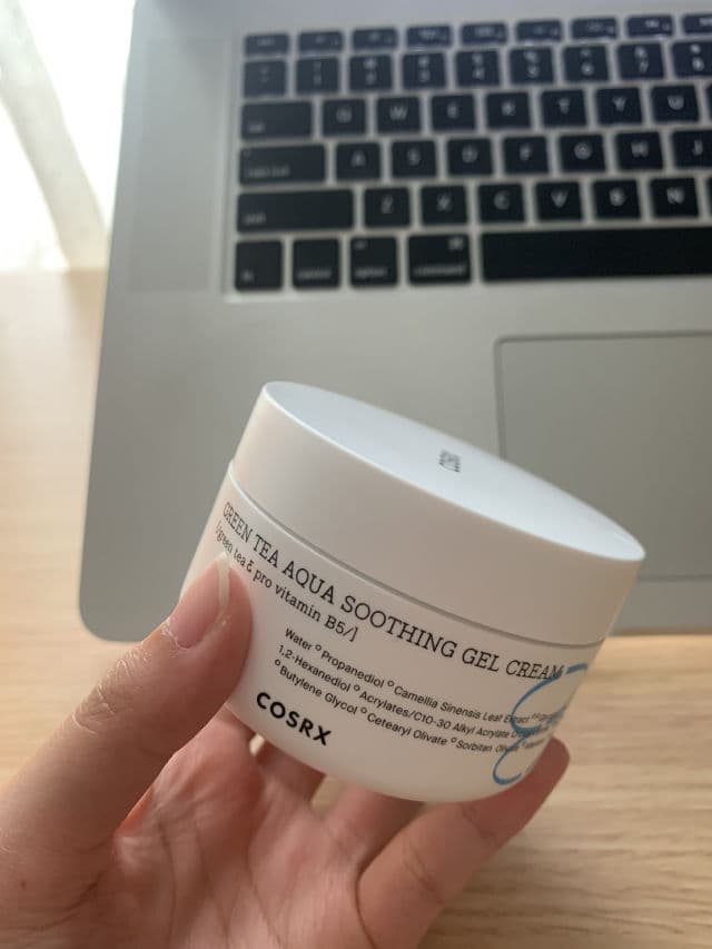 COSRX Hydrium Green Tea Aqua Soothing Gel Cream review photo by valeriejane