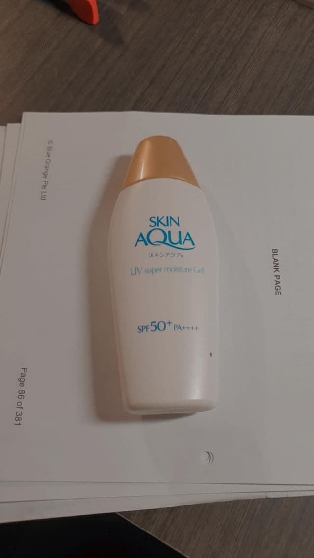 Mentholatum Skin Aqua UV Super Watery Gel SPF 50+ PA++++ review photo by skincarejunksz